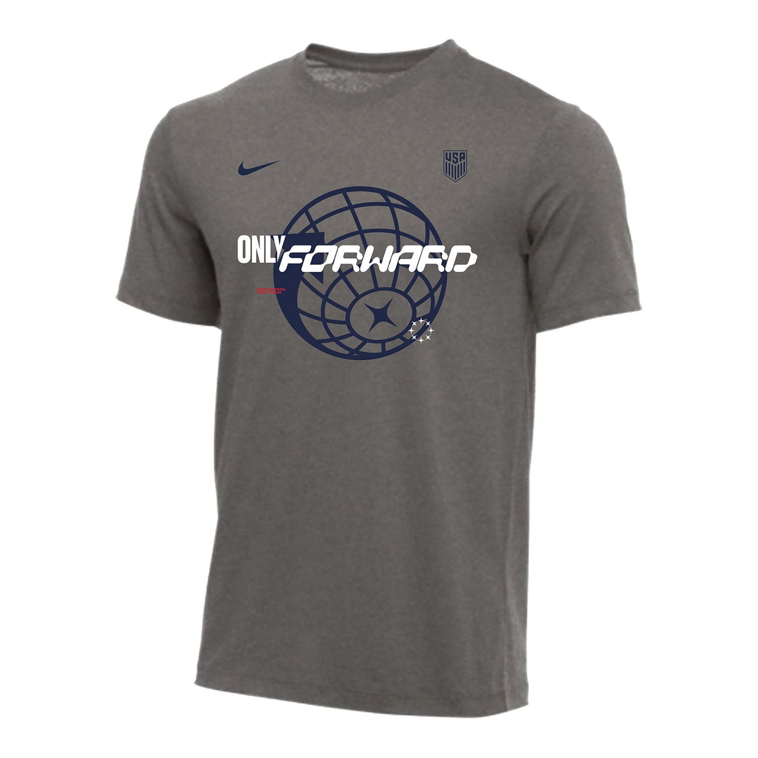 Men's Nike Only Forward Global Grey Tee - Official U.S. Soccer Store