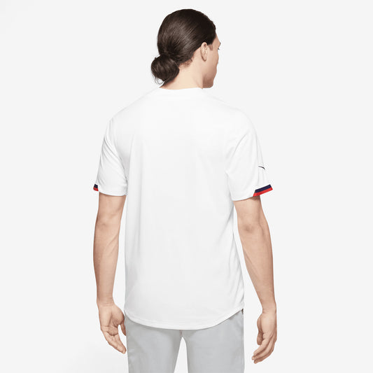 Men's Nike USA Dri-Fit States Baseball Jersey in White - Back View