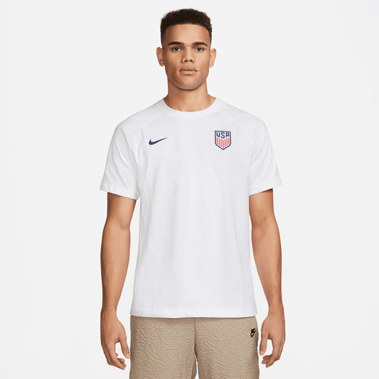 Men's Nike USMNT Travel Top in White - Front View