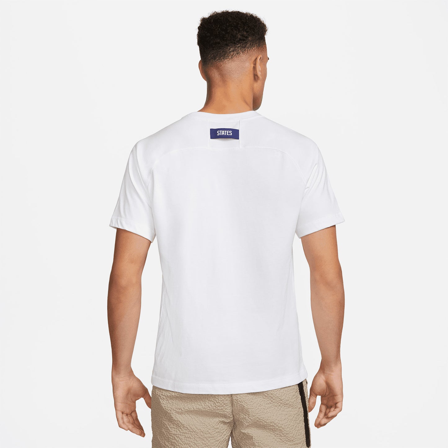 Men's Nike USMNT Travel Top in White - Back View