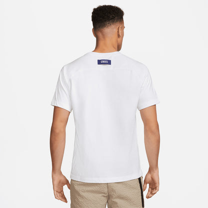 Men's Nike USMNT Travel Top in White - Back View