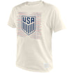 Men's Original Retro Brand USA Crest Vintage White Tee - Front View