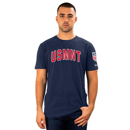 Men's New Era USMNT Arch Navy Tee - Front View
