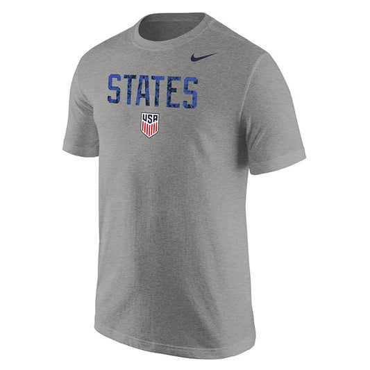 Men's Nike USMNT States Grey Tee - Front View