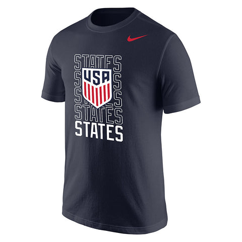 Men's Nike USMNT Repeat States Navy Tee - Official U.S. Soccer Store
