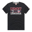 Men's Homage USMNT Zimmerman 3 Black Tee - Front View