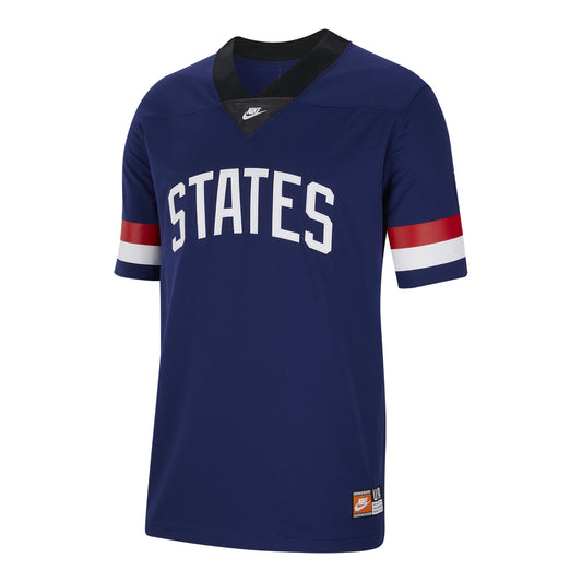 Men's Nike States Football Jersey in Blue - Front View
