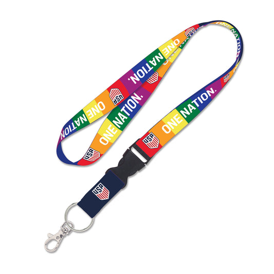 Wincraft USMNT Pride Lanyard in Pride - Front View