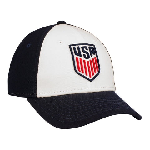 Kids New Era USWNT 9Forty The League White Hat - 1/4 Right View