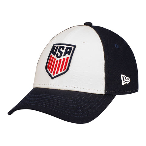 Kids New Era USWNT 9Forty The League White Hat - 1/4 Left View