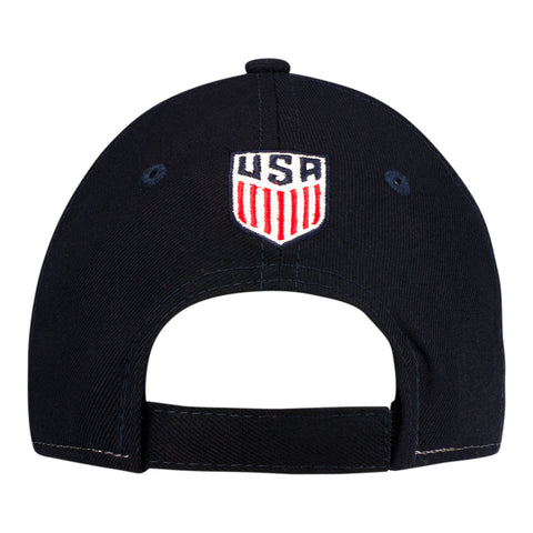 Kids New Era USWNT 9Forty The League White Hat - Back View