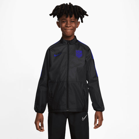 Youth Nike USA Repel Academy AWF Black Jacket - Official U.S.