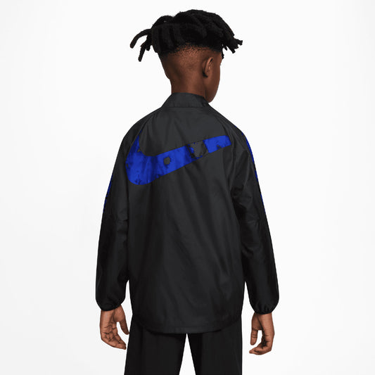 Youth Nike USA Repel Academy AWF Black Jacket - Back View
