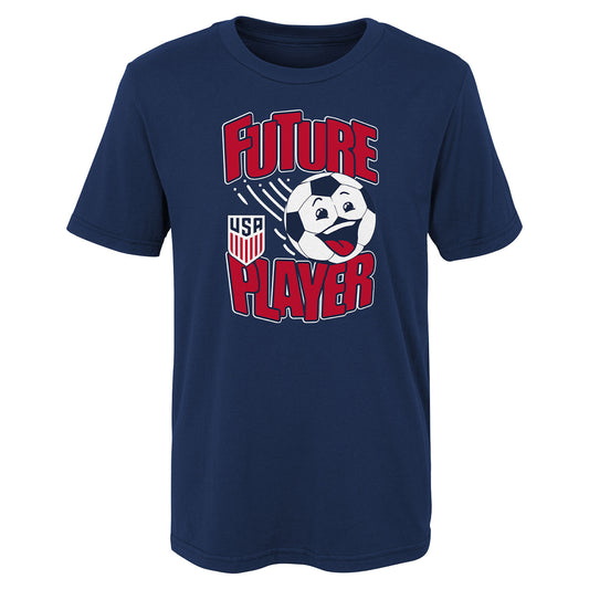 Junior Outerstuff USMNT Future Soccer Player Navy Tee - Front View
