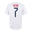 Youth Outerstuff USMNT Reyna 7 White Tee - Back View