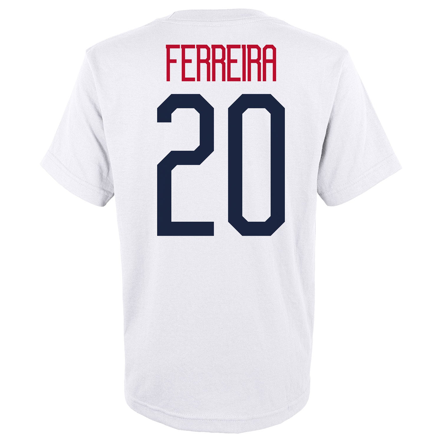 Youth Outerstuff USMNT Ferreira 20 White Tee - Back View