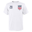 Youth Outerstuff USMNT Ferreira 20 White Tee - Front View