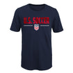 Youth Outerstuff USMNT Ultra Defender Navy Tee - Front View