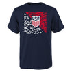 Youth Outerstuff USA Divide Navy Tee - Front View