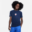Youth Nike USA Dri-Fit Pro Navy Training Top - Front View