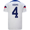 Adams 4 Men's Nike USMNT Home Jersey in White - Back View