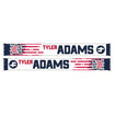 Ruffneck USMNT Adams 4 HD Knit Scarf in Navy, White, and Red - Front and Back View