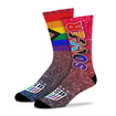 For Bare Feet USWNT Pride Confetti Socks - Side View
