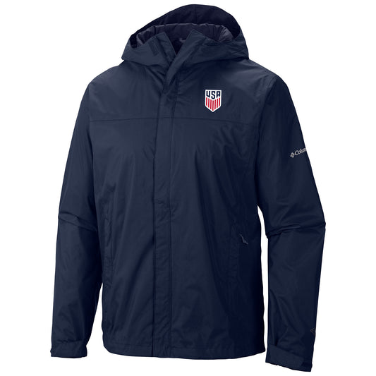 Men's Columbia USA Watertight Jacket in Navy - Front View