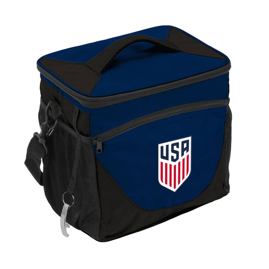 Logo Brands USA 24 Can Navy Cooler - Front View